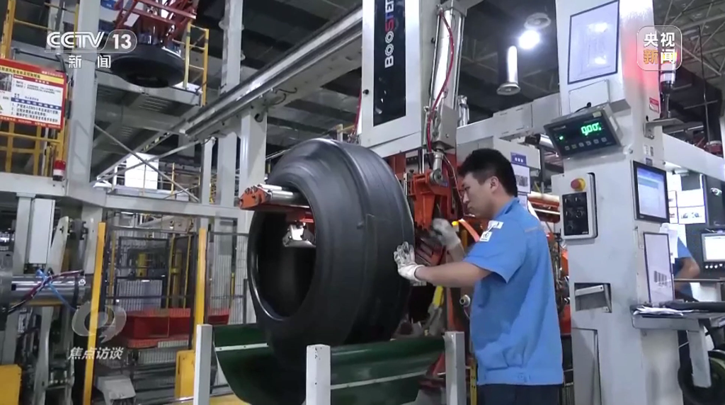 央视《焦点访谈》聚焦正大体育官方网站轮胎数字化