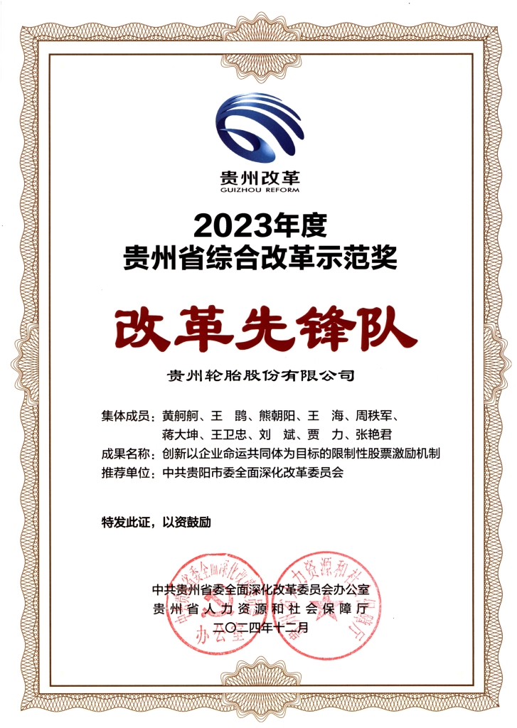 2023年度正大体育官方网站省综合改革示范奖 改革先锋队